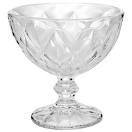 Taça 250ml para Sobremesa de Vidro Diamond 